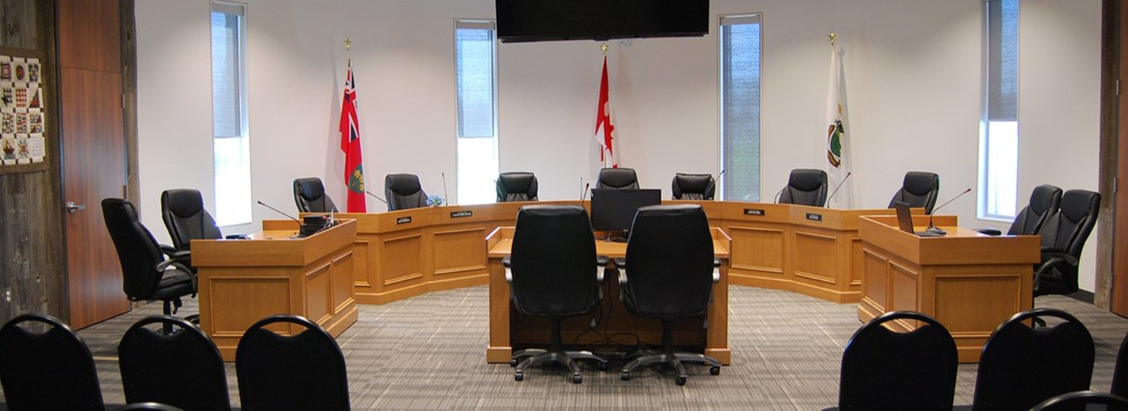 Interior image of council chambers